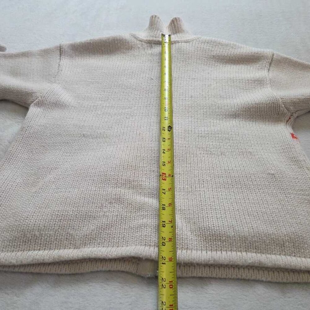 S Obey knit swans wool blend zip up cardigan sweater - Picture 13 of 15